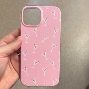 Pink Cocktail Pattern Phone Case